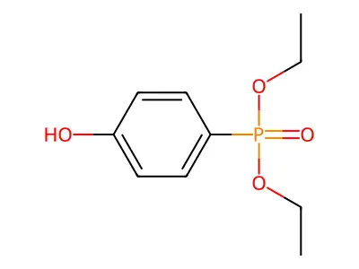 p-Diethoxyphosphorylphenol structure