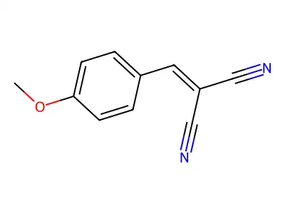 4-甲氧基亚苄基丙二腈 structure