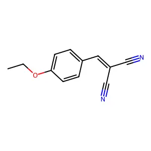 (4-Ethoxybenzylidene)malononitrile structure