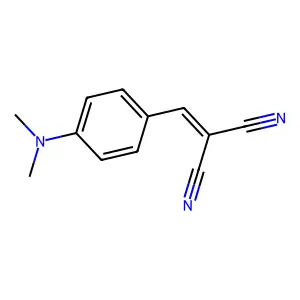 4-二甲氨基亚苄基丙二腈 structure