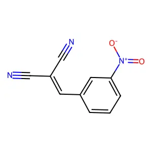 (间硝基亚苄基)丙二腈 structure