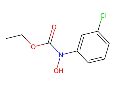 Ethyl N-(3-chlorophenyl)-N-hydroxycarbamate structure