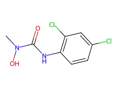 N'-(2,4-dichlorophenyl)-N-hydroxy-N-methylurea structure