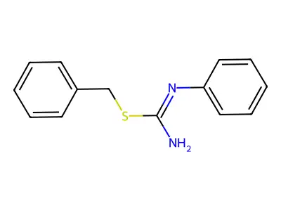benzyl N'-phenylcarbamimidothioate structure