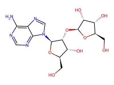 Ribosyl-ribosyladenine structure