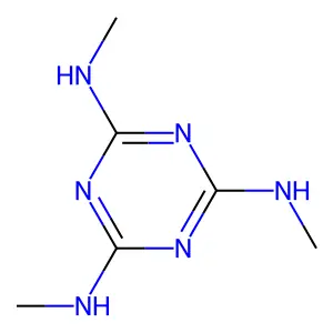 2,4,6-Trimethylmelamine structure
