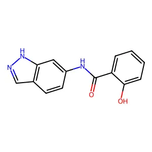 2-羟基-N-(1H-吲唑-6-基)苯甲酰胺 structure