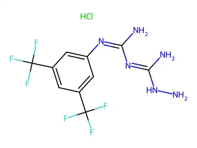 CAS 282714-37-8 - C10H11ClF6N6 structure
