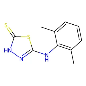5-[(2,6-Dimethylphenyl)amino]-1,3,4-thiadiazole-2-thiol structure