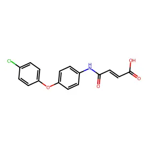 4-[4-(4-Chlorophenoxy)anilino]-4-oxobut-2-enoic acid structure