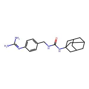N-(1-金刚烷基)-N'-(4-胍基苄基)脲 structure