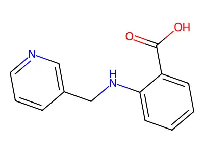 2-[(Pyridin-3-ylmethyl)amino]benzoic acid structure
