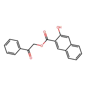 2-Oxo-2-phenylethyl 3-hydroxy-2-naphthoate structure