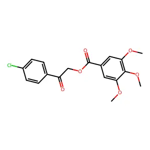 2-(4-Chlorophenyl)-2-oxoethyl 3,4,5-trimethoxybenzoate structure