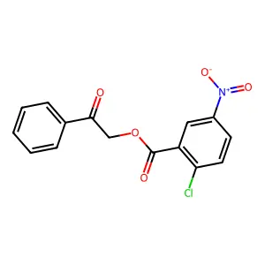 Phenacyl 2-chloro-5-nitrobenzoate structure