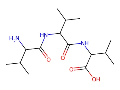H-Val-Val-Val-OH structure
