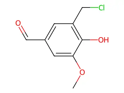 3-(Chloromethyl)-4-hydroxy-5-methoxybenzaldehyde structure