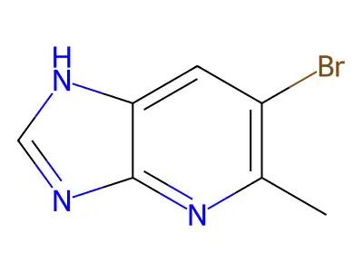 3H-Imidazo(4,5-b)pyridine, 6-bromo-5-methyl- structure