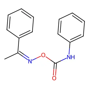 (1-phenylethylideneamino) N-phenylcarbamate structure