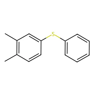Benzene, 1,2-dimethyl-4-(phenylthio)- structure