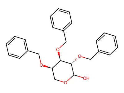 2,3,4-Tri-O-benzylpentopyranose structure