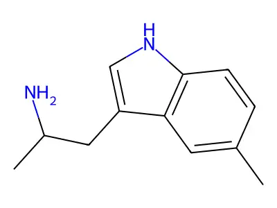 5-Methyl-alpha-methyltryptamine structure