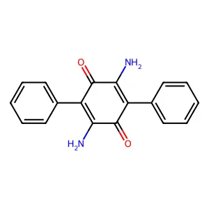 3,6-Dioxocyclohexa-1,4-diene-1,2,4,5-tetrayl tetrakis(3-methylbutanoate) structure