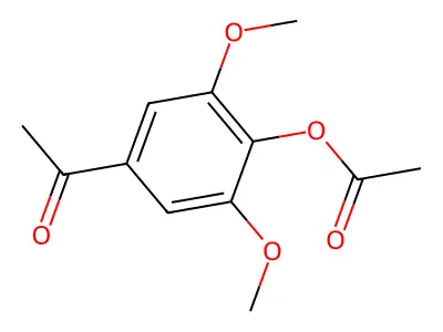 4-Acetyl-2,6-dimethoxyphenyl acetate structure