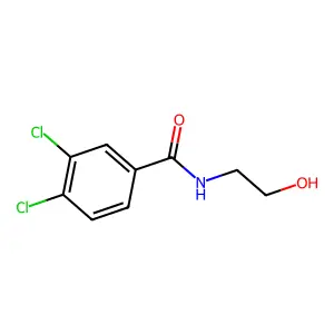 3,4-dichloro-N-(2-hydroxyethyl)benzamide structure