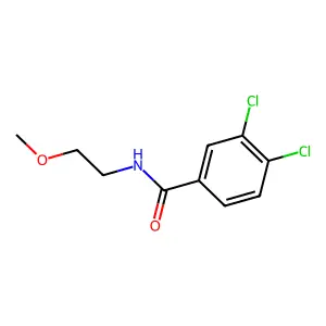 3,4-dichloro-N-(2-methoxyethyl)benzamide structure