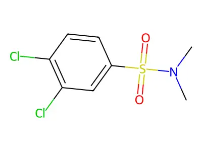 3,4-dichloro-N,N-dimethylbenzenesulfonamide structure