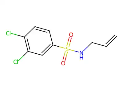 3,4-dichloro-N-(prop-2-en-1-yl)benzene-1-sulfonamide structure