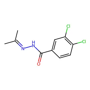 3,4-二氯-N'-(丙-2-亚基)苯甲酰肼 structure