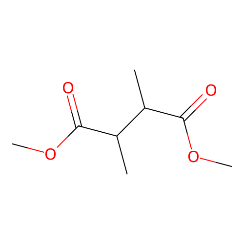 Butanedioic acid, 2,3-dimethyl-, dimethyl ester structure