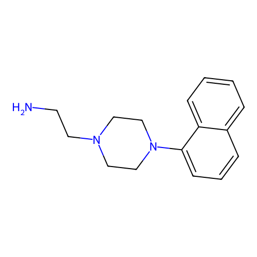 2-[4-(1-Naphthyl)-1-piperazinyl]ethanamine structure
