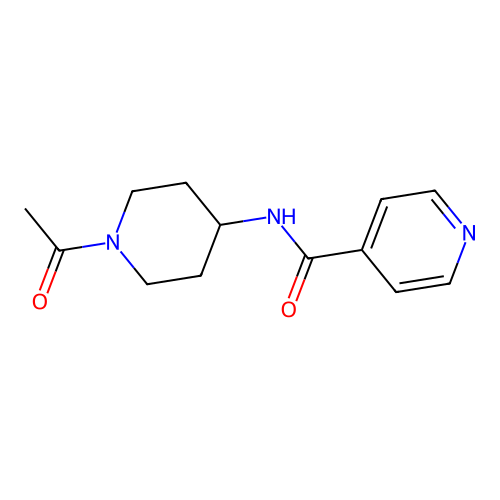 N-(1-Acetyl-4-piperidinyl)-4-pyridinecarboxamide structure