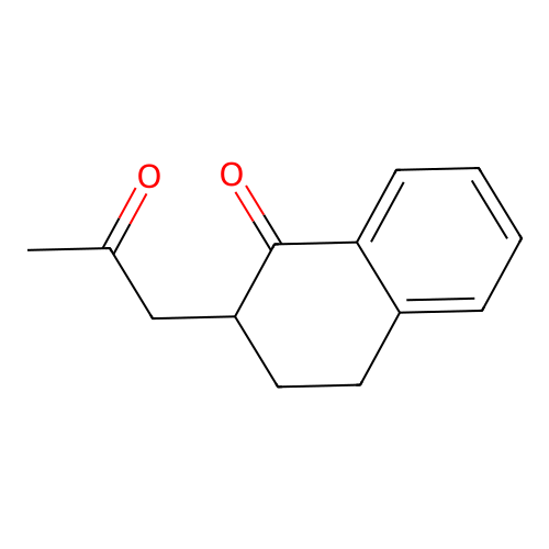 2-(2-oxopropyl)-3,4-dihydro-2H-naphthalen-1-one structure