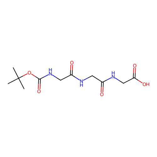 Boc-gly-gly-gly-OH structure