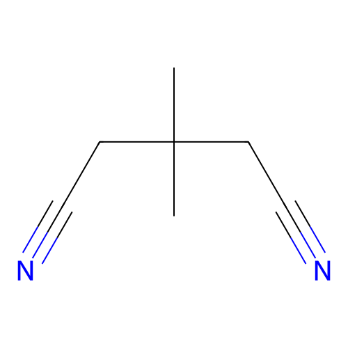 3,3-Dimethylpentanedinitrile structure