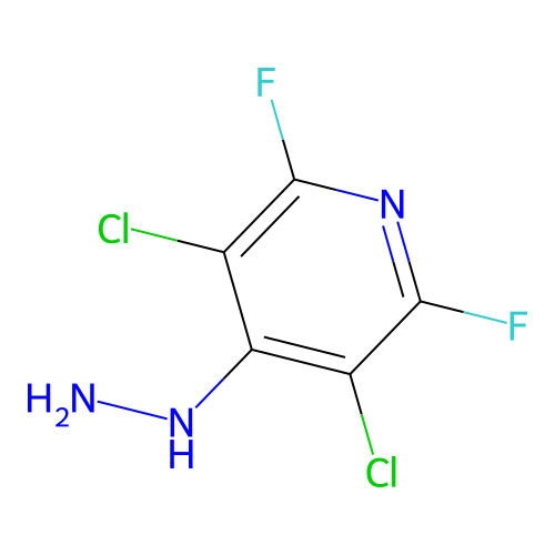 (3,5-Dichloro-2,6-difluoro-4-pyridinyl)hydrazine structure