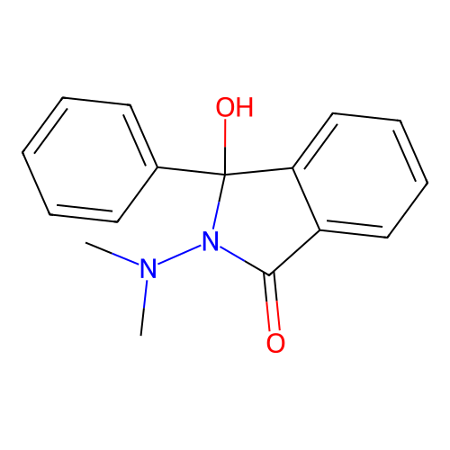 2-(Dimethylamino)-3-hydroxy-3-phenyl-1-isoindolinone structure