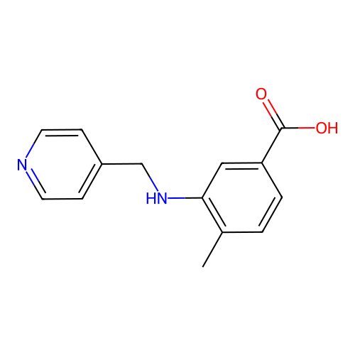 4-Methyl-3-[(pyridin-4-ylmethyl)-amino]-benzoic acid structure
