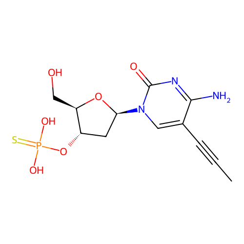 Cytidine, 2'-deoxy-5-(1-propynyl)-, 3'-(dihydrogen phosphorothioate) (9CI) structure