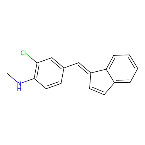 p-Toluidine, 2-chloro-alpha-inden-1-ylidene-N-methyl- structure