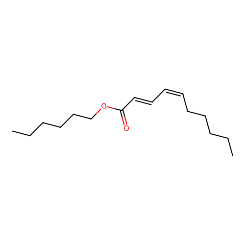 hexyl (2E,4Z)-2,4-decadienoate structure