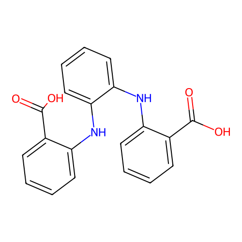 2-[2-(2-Carboxyanilino)anilino]benzoic acid structure