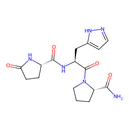 Thyrotropin-releasing hormone, beta-(pyrazolyl-1)-ala(2)- structure