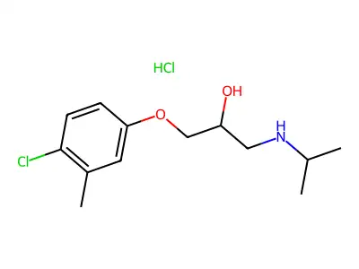 1-(4-Chloro-3-methylphenoxy)-3-(isopropylamino)propan-2-ol hydrochloride structure