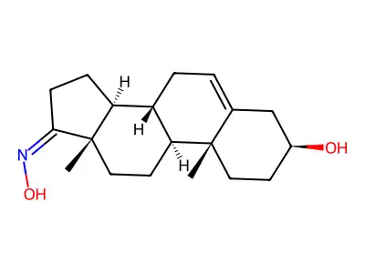 17-Oximino-5-androsten-3beta-ol structure