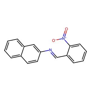 2-Naphthalenamine, N-[(2-nitrophenyl)methylene]- structure